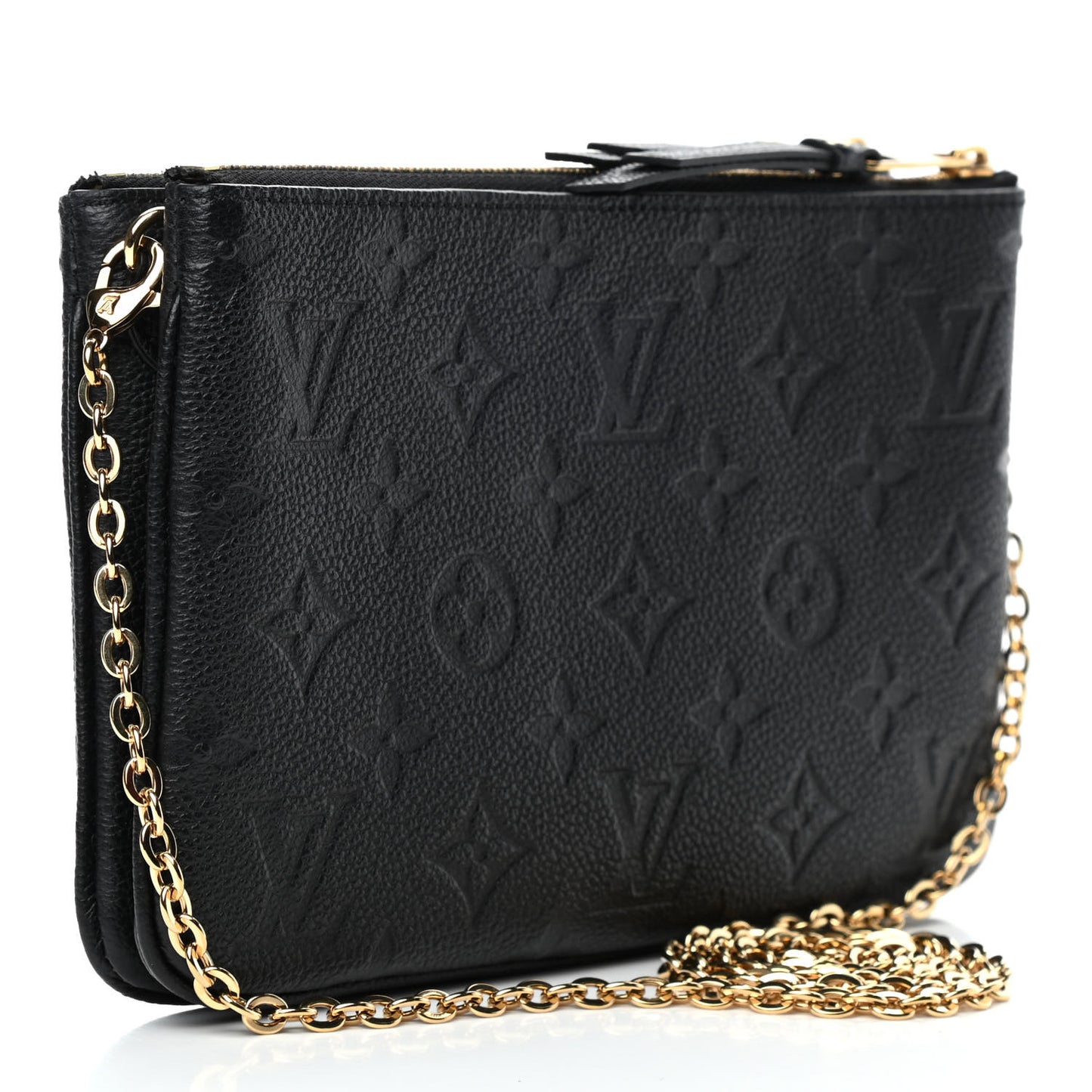Empreinte Double Zip Pochette Black