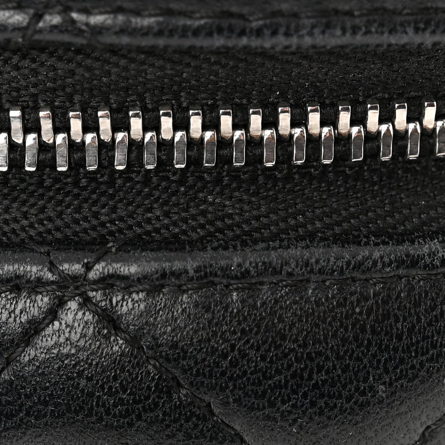Lambskin Quilted Small Timeless Camera Case Black