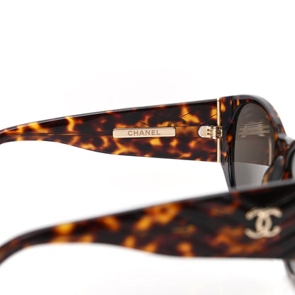 Chanel Acetate Polarized Oval Sunglasses 5411 Brown 5 of 8