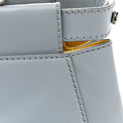 Fendi Vitello Morgan Shiny Nappa Medium Peekaboo Iconic Satchel Polvere Sunflower 13 of 20