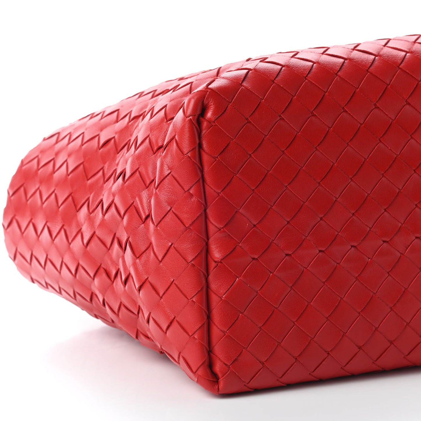 Nappa Intrecciato Tote Red