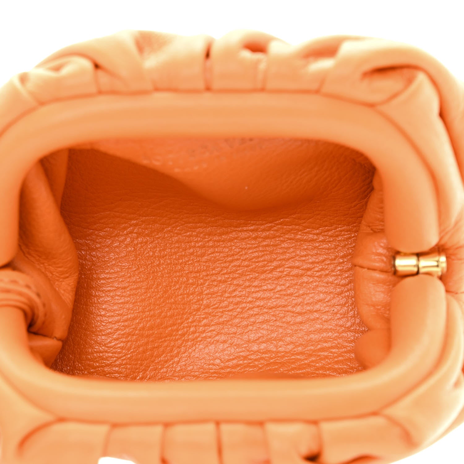 Bottega Veneta Butter Calfskin Coin Purse Orange 5 of 10