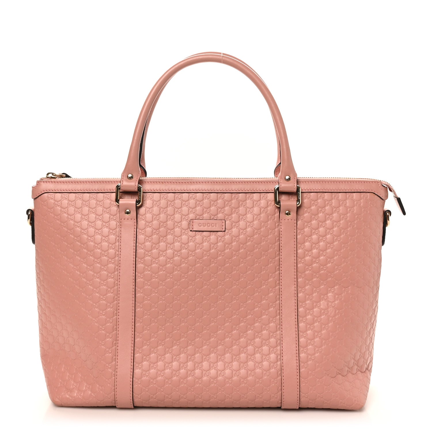 Gucci Soft Microguccissima Medium Zippered Satchel Soft Pink 1 of 10