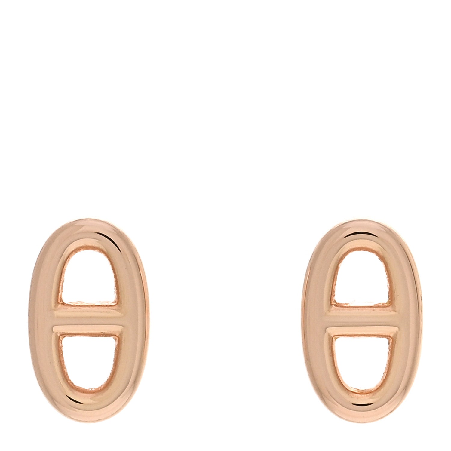 Hermes 18K Rose Gold TPM Farandole Stud Earrings 1 of 4