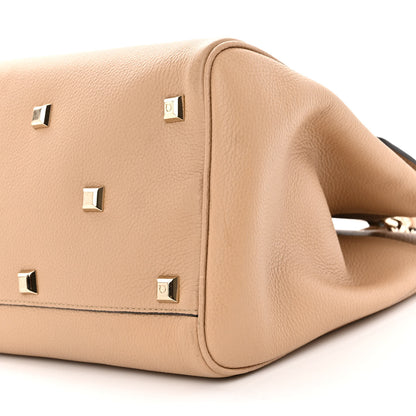 Salvatore Ferragamo Calfskin The Studio Bag Almond 9 of 12