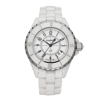 Chanel Stainless Steel Ceramic 33mm J12 Quartz Watch White 1 of 4
