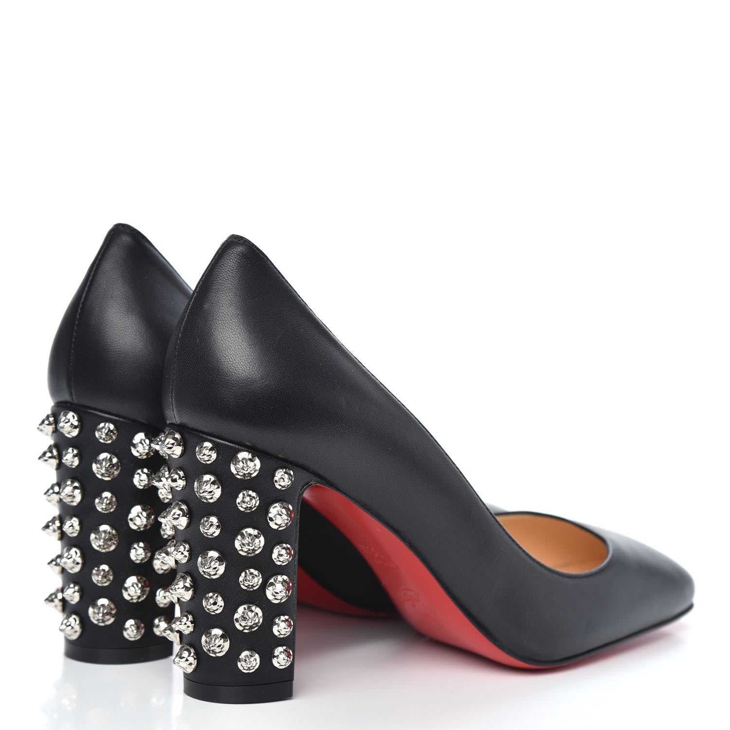 Christian Louboutin Nappa Donna Stud Spikes 85 Pumps 36.5 Black 4 of 9