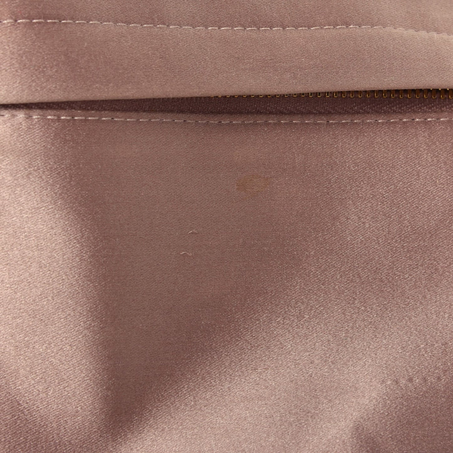 Satin Zipped Clutch Nudo