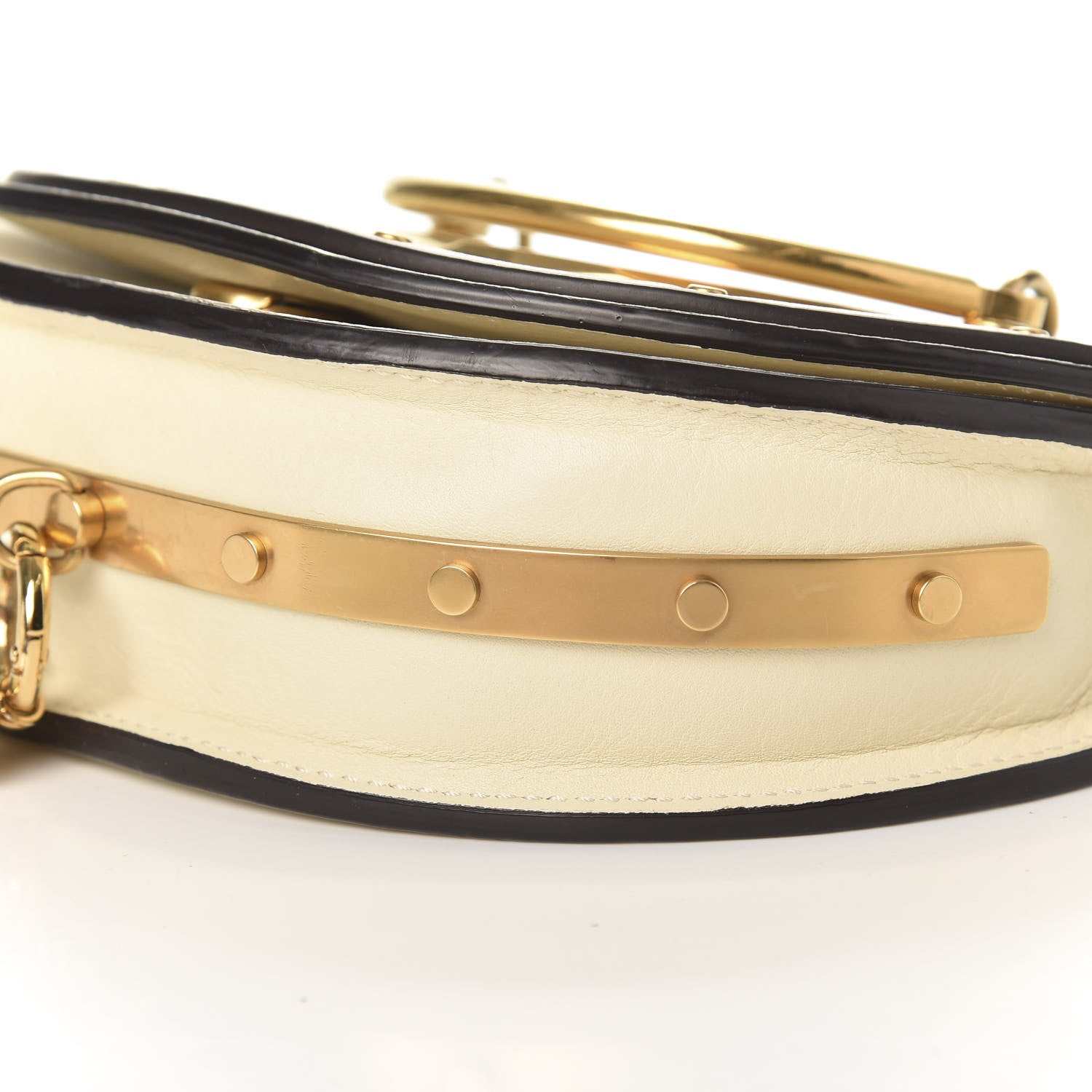 Chloe Calfskin Small Nile Bracelet Minaudiere Bag Off White 13 of 14