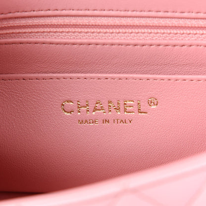 Chanel Lambskin Quilted Mini Rectangular Flap Pink 8 of 11