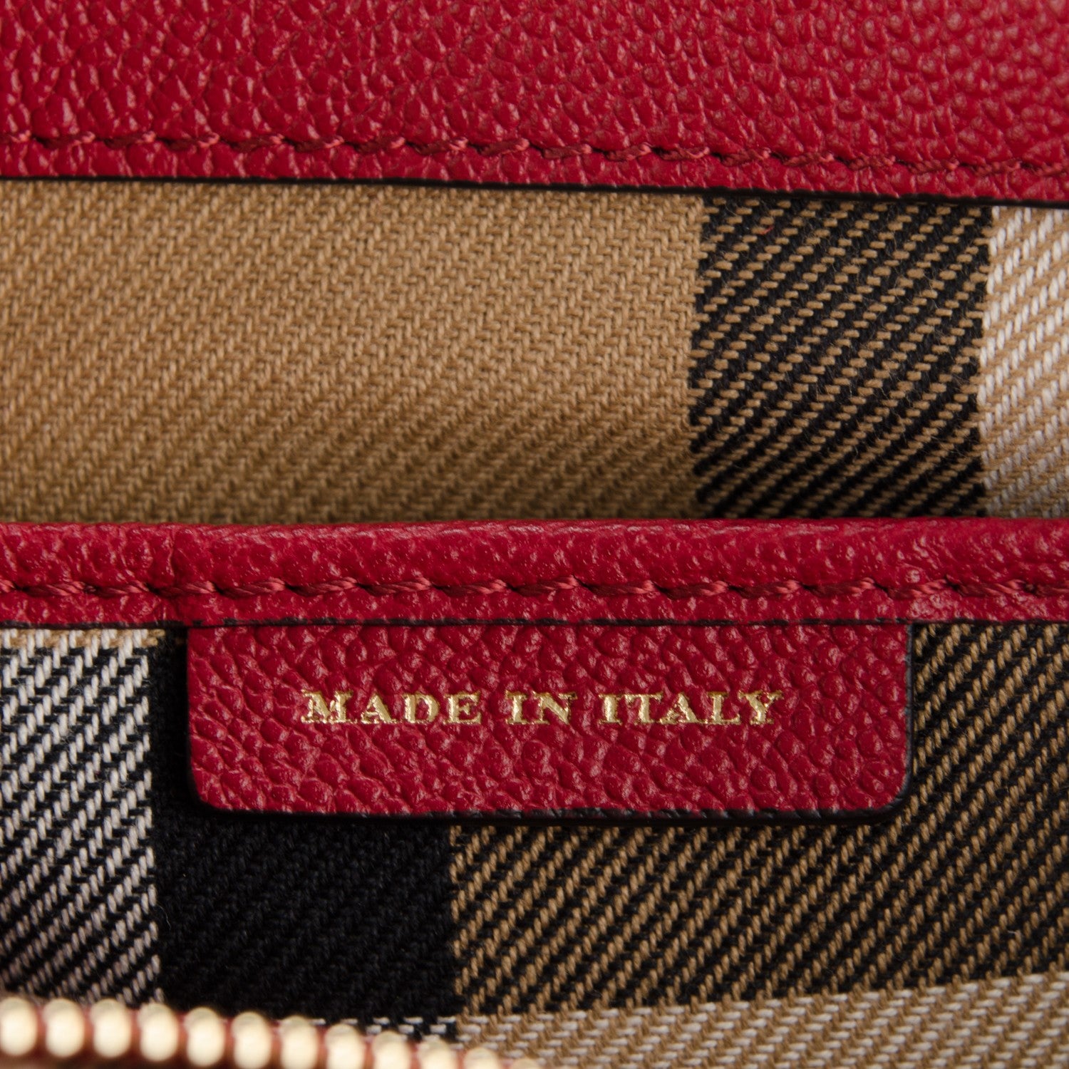 Burberry Soft Grain Calfskin Medium Buckle Tote Parade Red 7 of 8