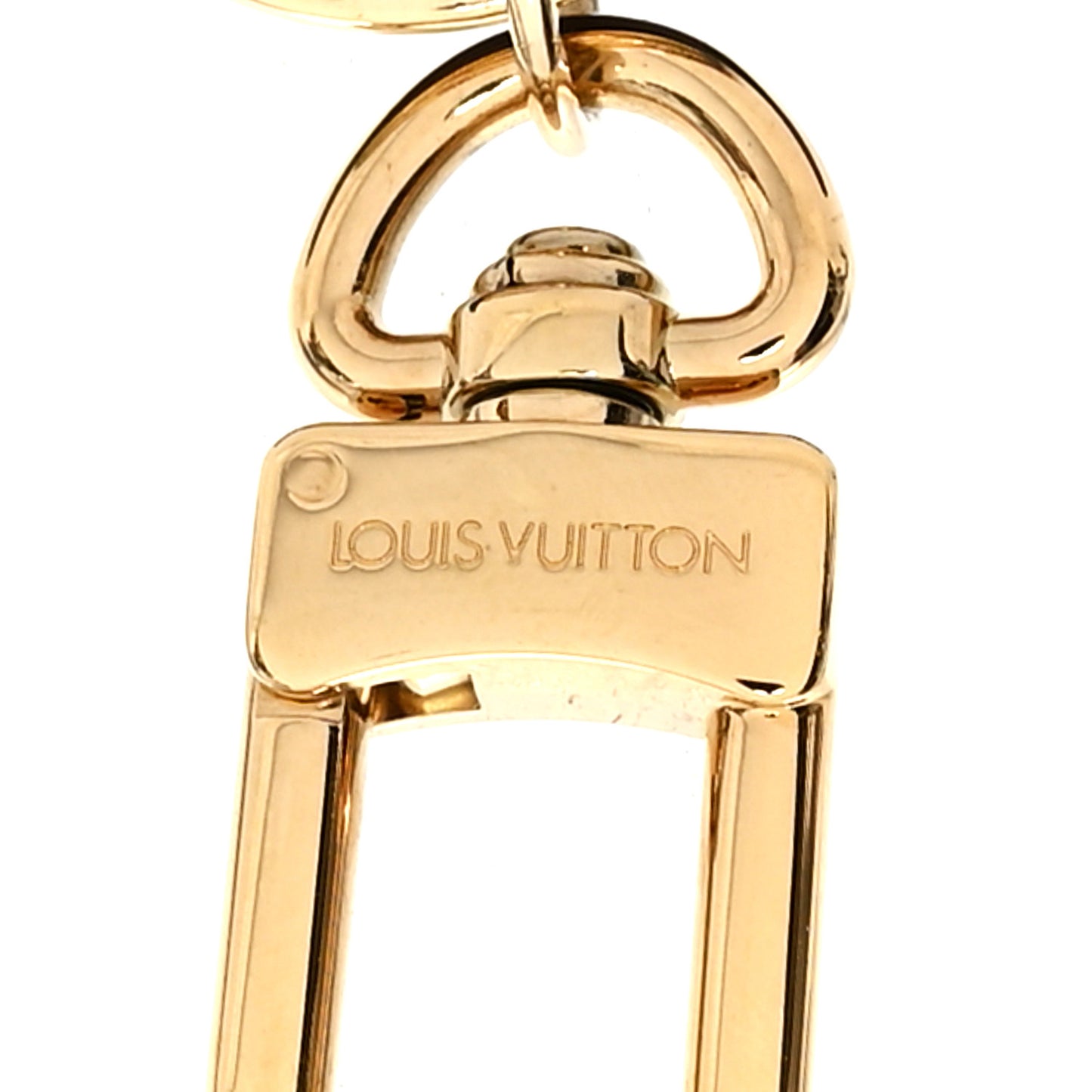 Monogram LV Panda Bag Charm Key Holder Black White