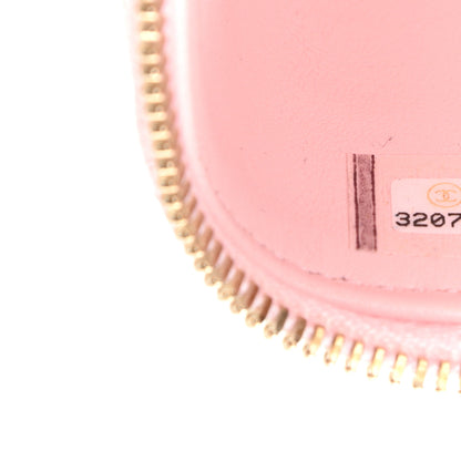 Chanel Caviar Quilted Mini Vanity Case With Chain Light Pink 9 of 10