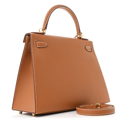 Hermes Epsom Kelly Sellier 28 Gold 3 of 12