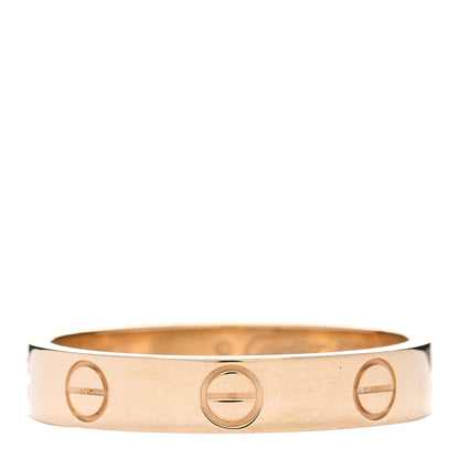 Cartier 18K Yellow Gold 3.5mm LOVE Wedding Band Ring 53 6.5 2 of 4