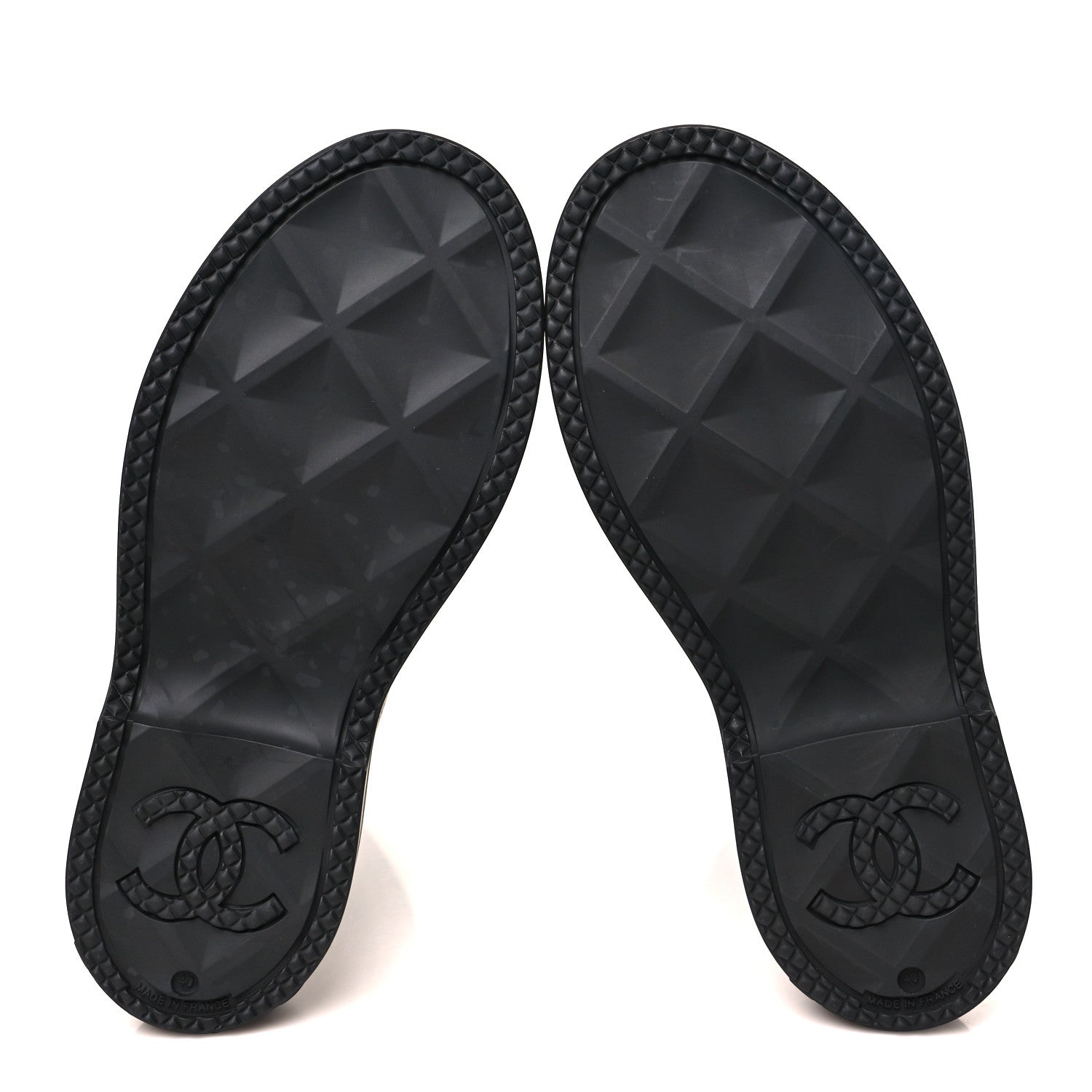 Chanel Caoutchouk CC High Boots 40 Black 6 of 9