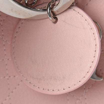 Christian Dior Grained Calfskin Cannage Medium Lady Dior Pink 19 of 20