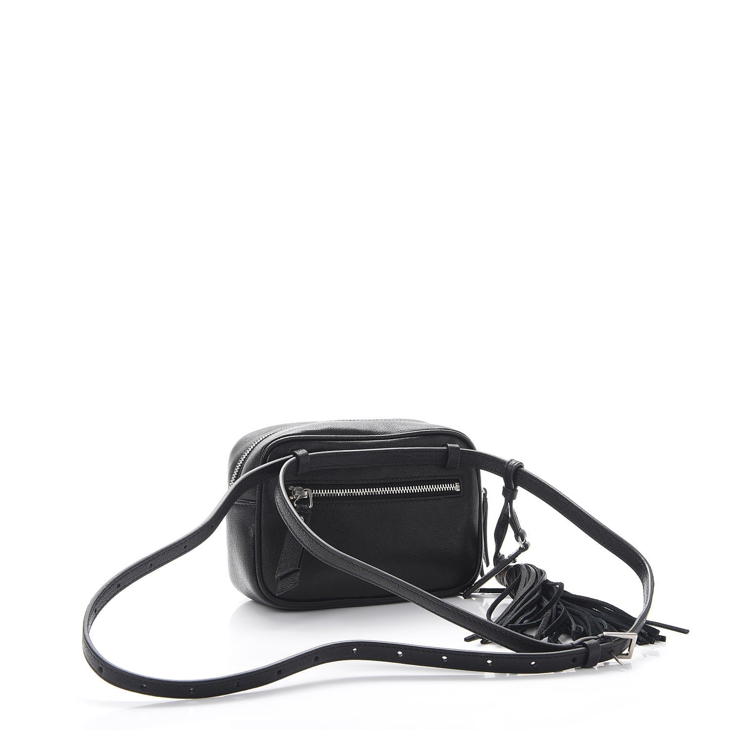 Saint Laurent Lambskin Monogram Lou Belt Bag Black 4 of 8