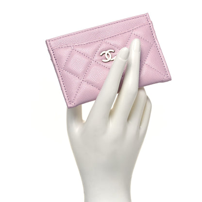 Chanel Caviar Quilted Card Holder Light Pink 7 of 7