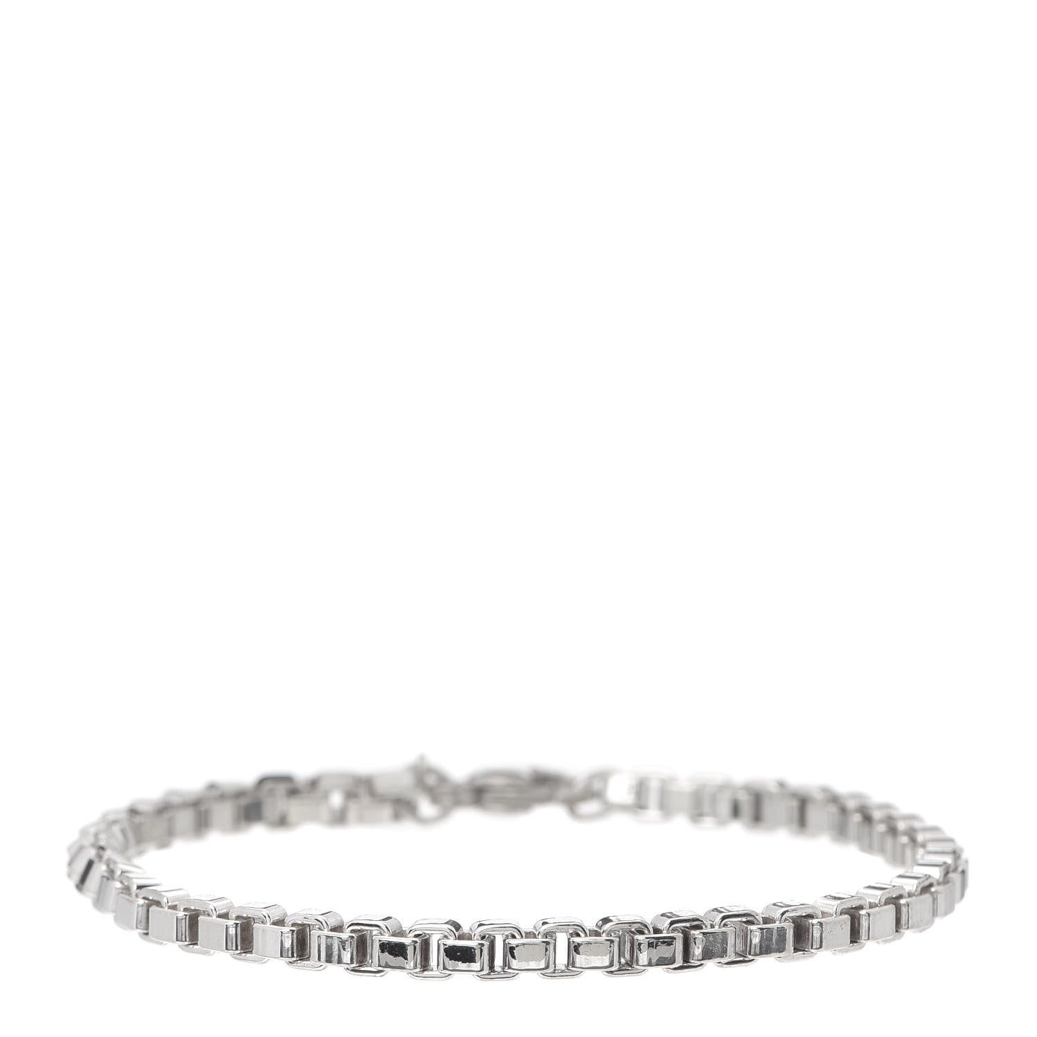 Tiffany Sterling Silver 4mm Venetian Link Bracelet 1 of 6