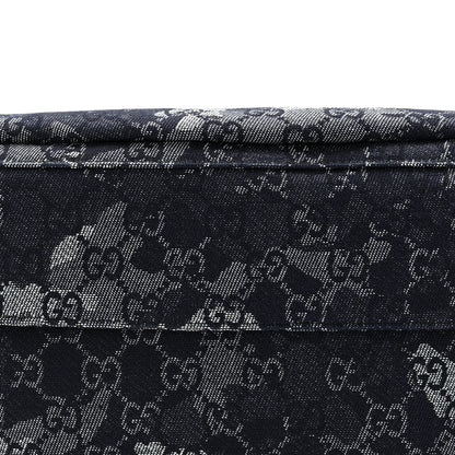 Gucci Denim Monogram Web Belt Bag Blue Multicolor 8 of 10