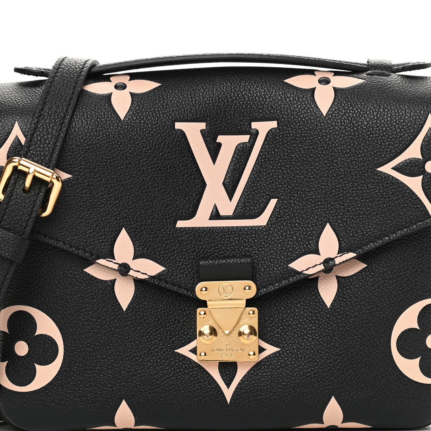 Louis Vuitton Empreinte Monogram Giant Pochette Metis Black Beige 7 of 10