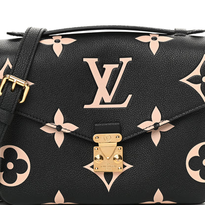 Louis Vuitton Empreinte Monogram Giant Pochette Metis Black Beige 7 of 10