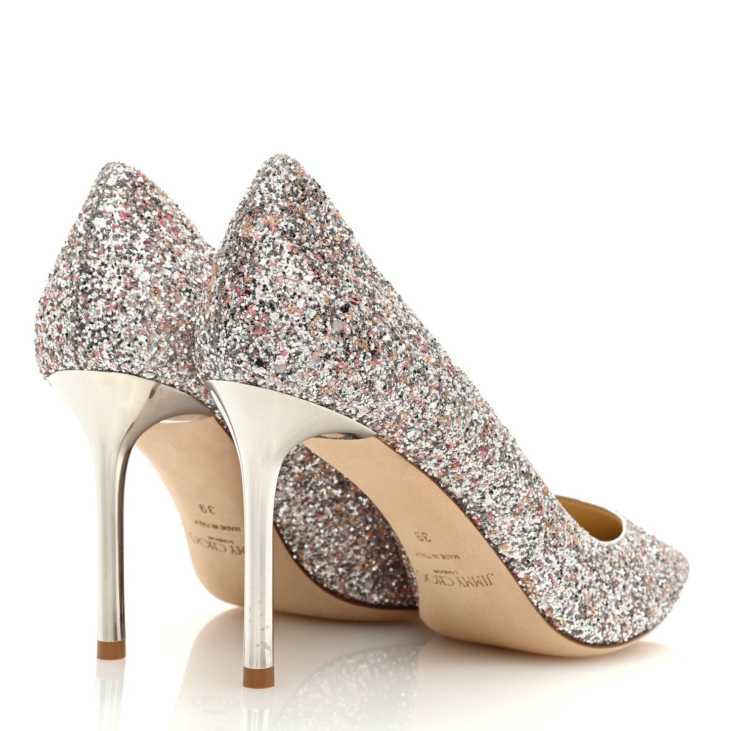 Glitter Pointy Toe Romy 85 Pumps 39 Viola