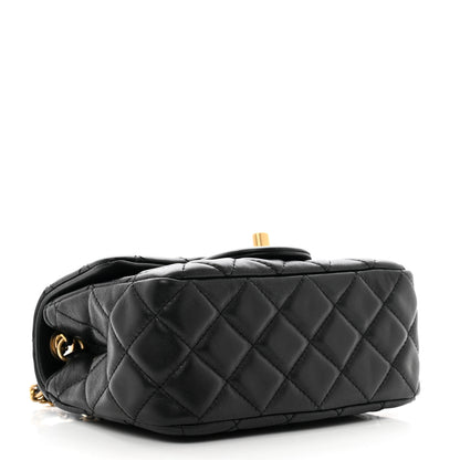 Chanel Lambskin Quilted Mini Pearl Crush Flap Black 4 of 10