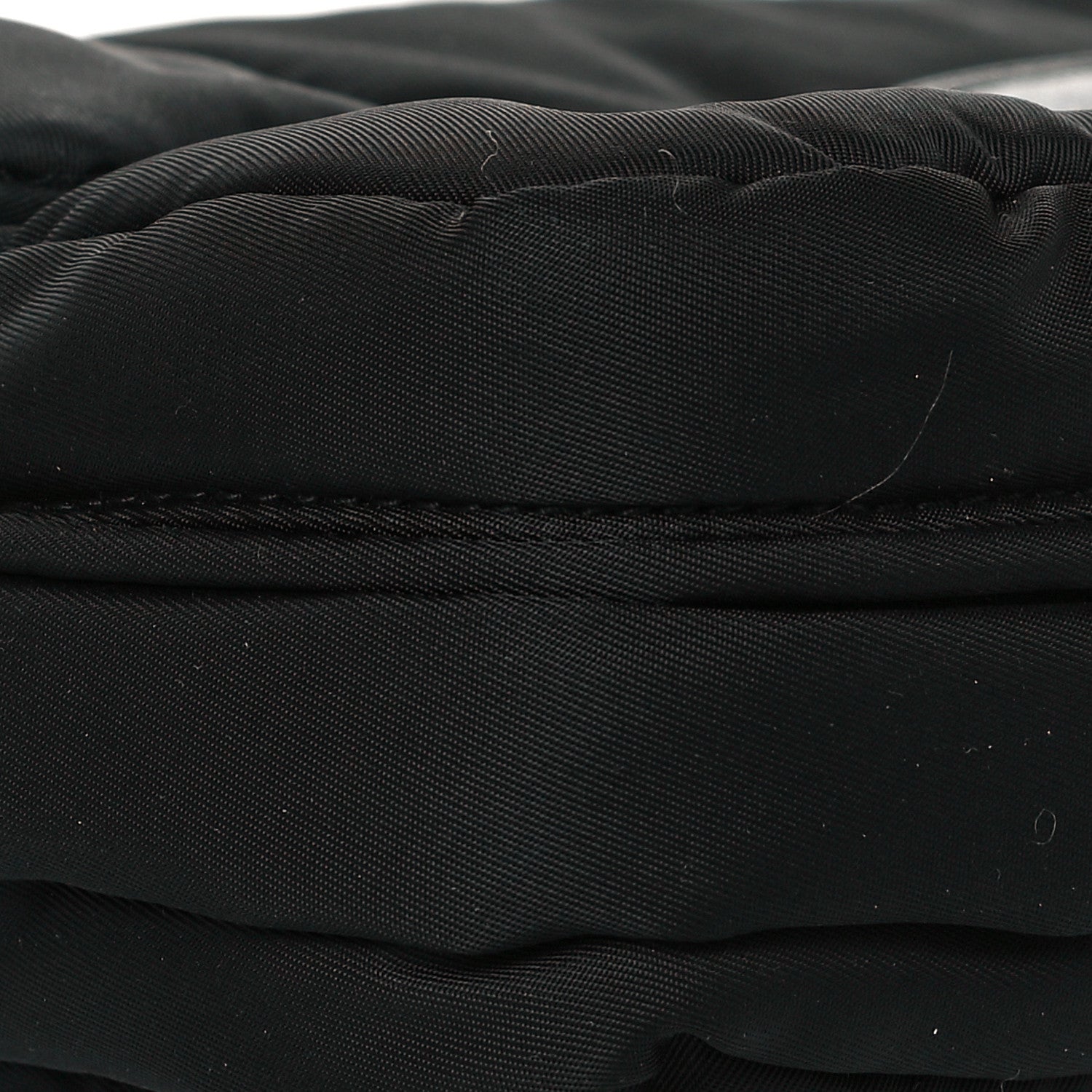 Prada Tessuto Nylon Bomber Sound Chain Flap Shoulder Bag Black 8 of 10