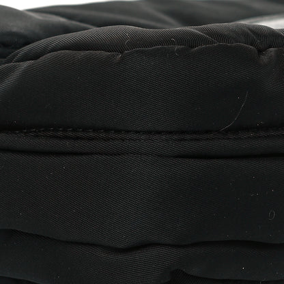 Prada Tessuto Nylon Bomber Sound Chain Flap Shoulder Bag Black 8 of 10