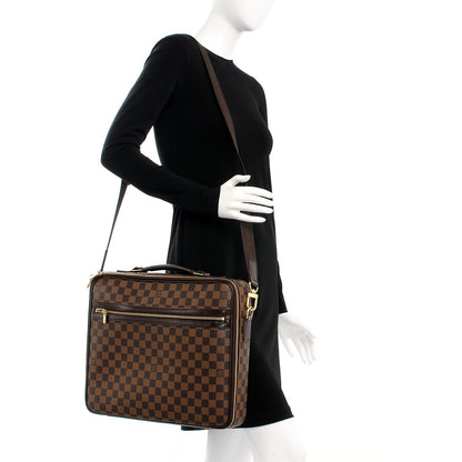 Louis Vuitton Damier Ebene Porte Ordinateur Sabana NM Computer Case 2 of 6