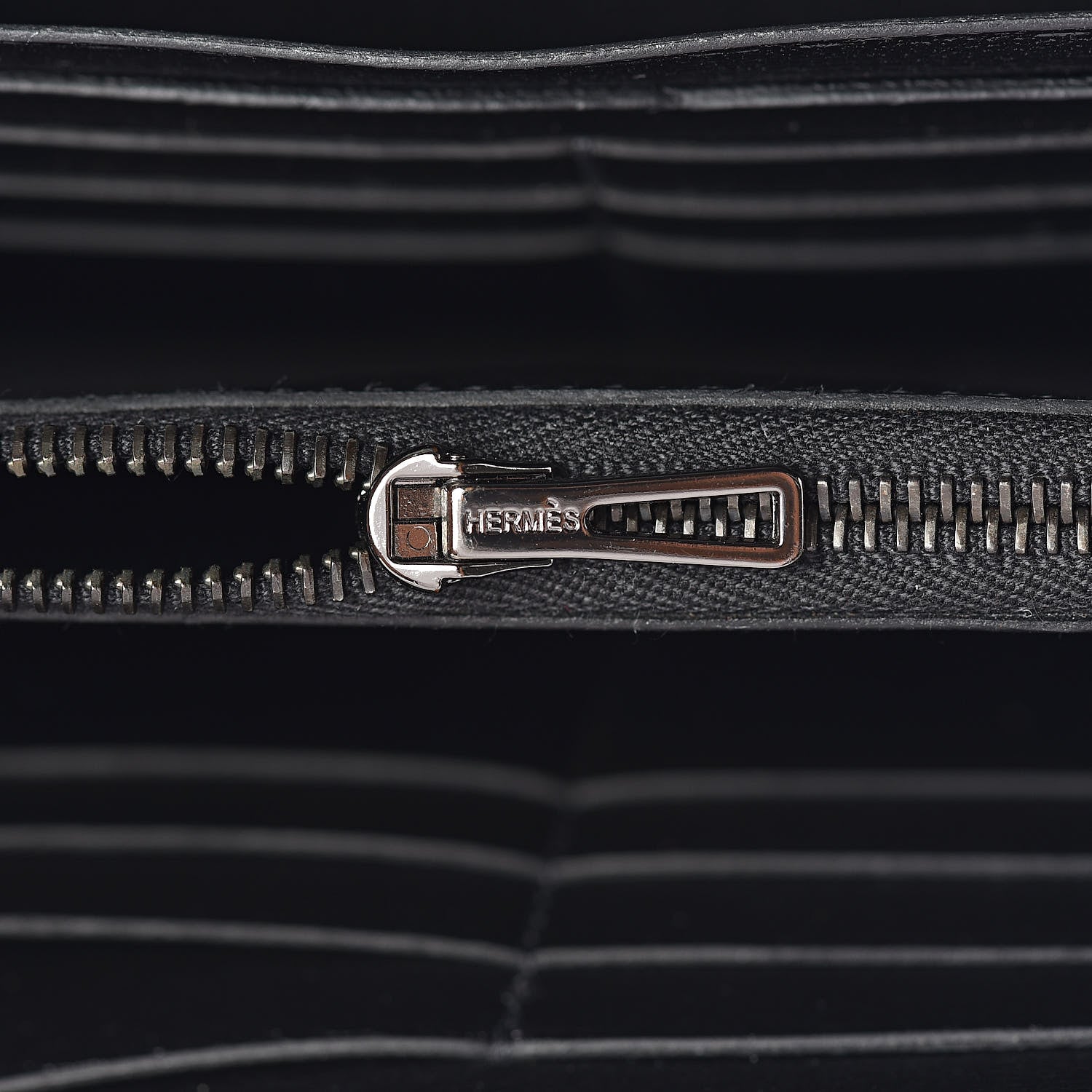 Hermes Shiny Alligator Constance Wallet Black 12 of 14
