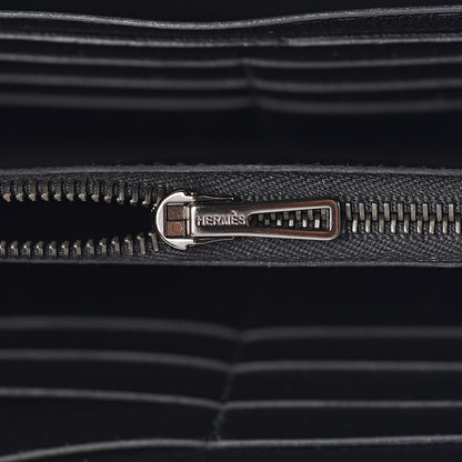 Hermes Shiny Alligator Constance Wallet Black 12 of 14