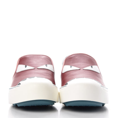 Fendi Vitello Elite Monster Bug Slip On Sneakers 39.5 Ribes Grigio Bois de Rose 2 of 17