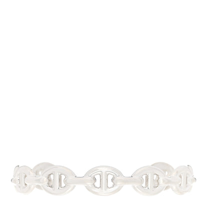 Hermes Sterling Silver MM Chaine d'Ancre Enchainee Cuff Bracelet SH 1 of 4