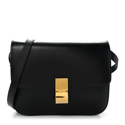 Celine Box Calfskin Medium Classic Box Flap Bag Black 1 of 12