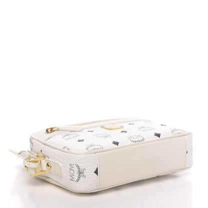 MCM Visetos Small Heritage Line Camera Crossbody Bag White 4 of 9