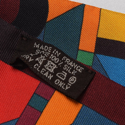Hermes Silk Perspective Cavaliere Twilly Prune 4 of 5