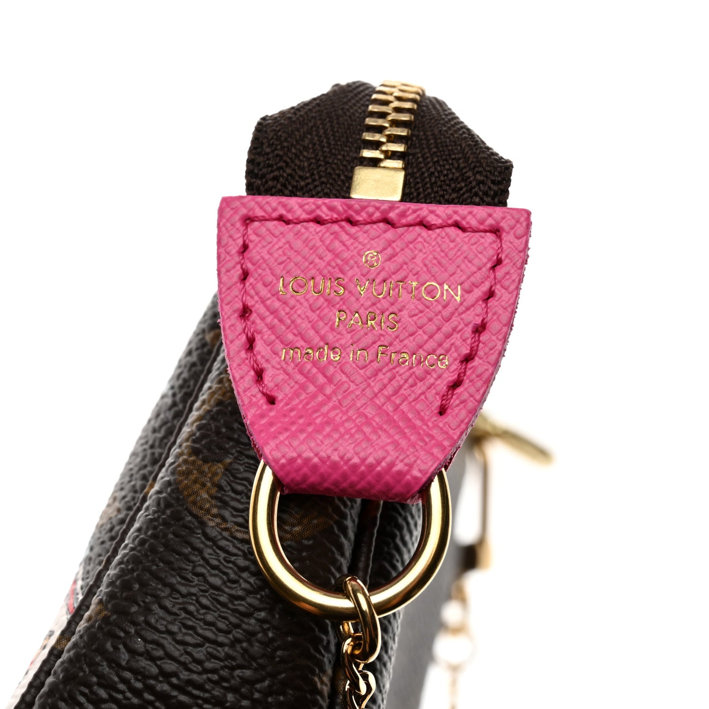 Monogram 2022 Christmas Animation Seoul Mini Pochette Accessories Fuchsia