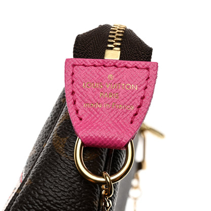 Louis Vuitton Monogram 2022 Christmas Animation Seoul Mini Pochette Accessories Fuchsia 6 of 8