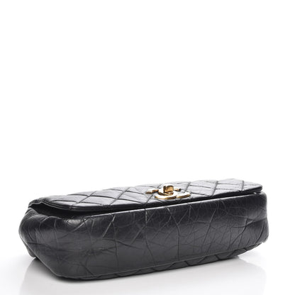 Chanel Aged Calfskin Quilted Small Pondichery Flap Black 5 of 9