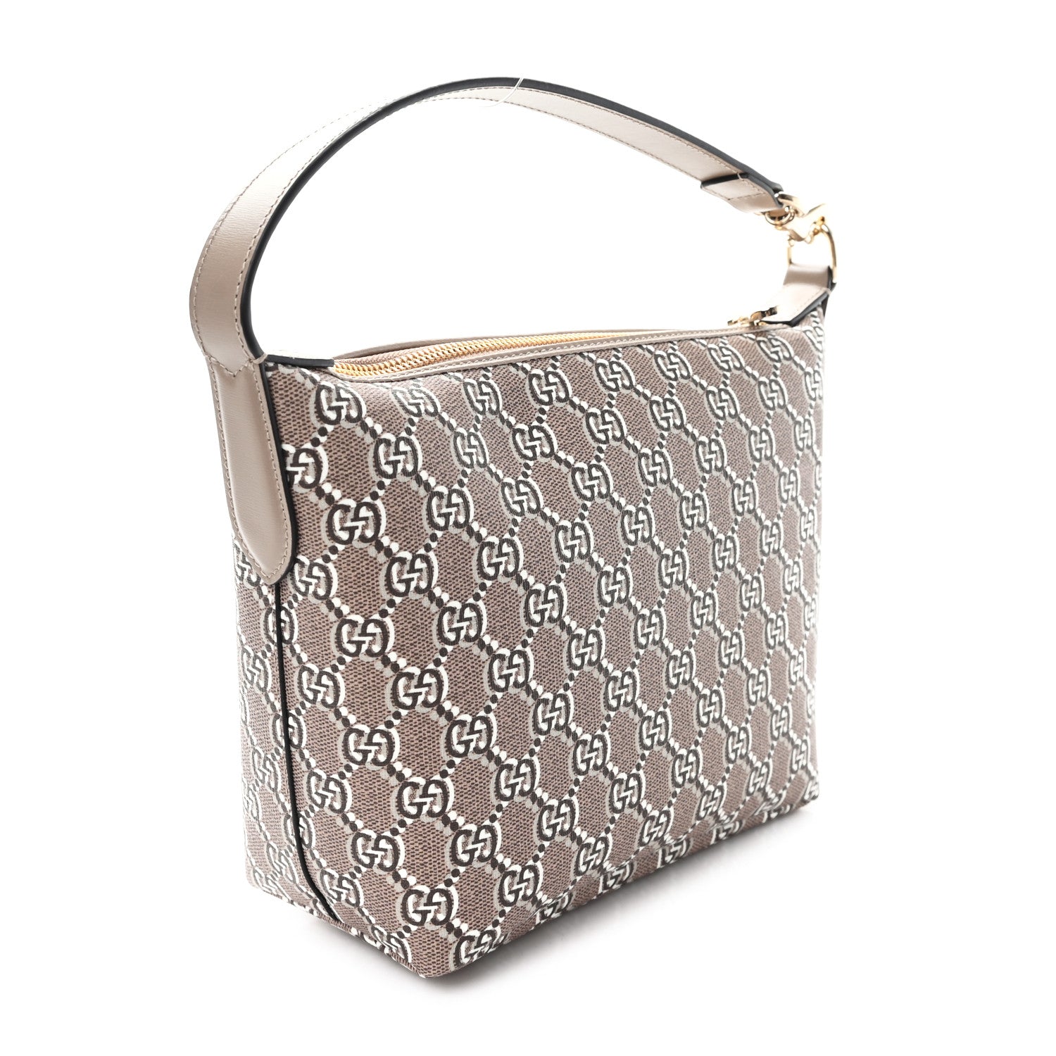 Gucci GG Shadow Monogram Super Mini Ophidia Shoulder Bag Taupe 2 of 9