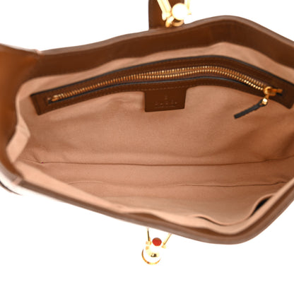 Gucci GG Supreme Monogram Azalea Calfskin Web Small Jackie 1961 Hobo Beige Ebony Brown Sugar 5 of 11