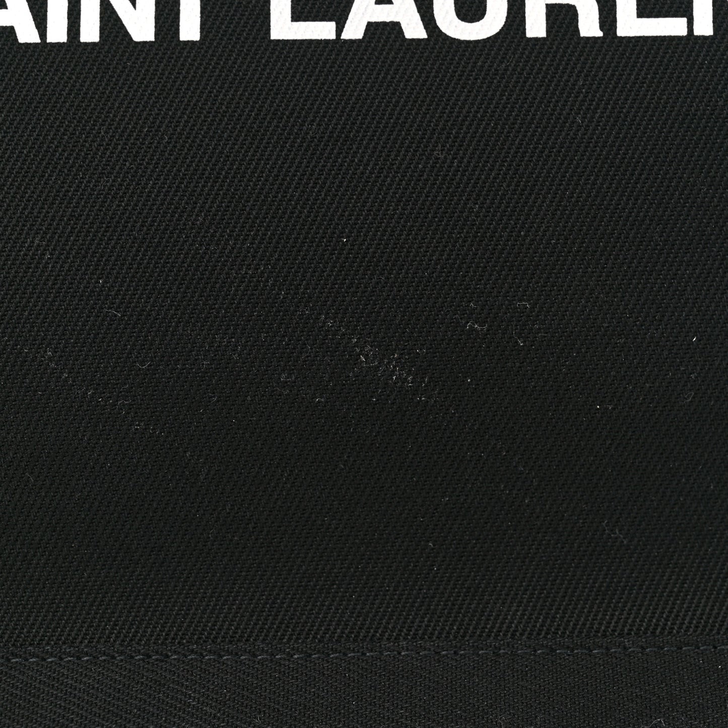 Linen Calfskin Rive Gauche Tote Black