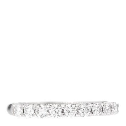 Tiffany Platinum Diamond .27ct 2.2mm Half Circle Embrace Band Ring 47 4 1 of 6