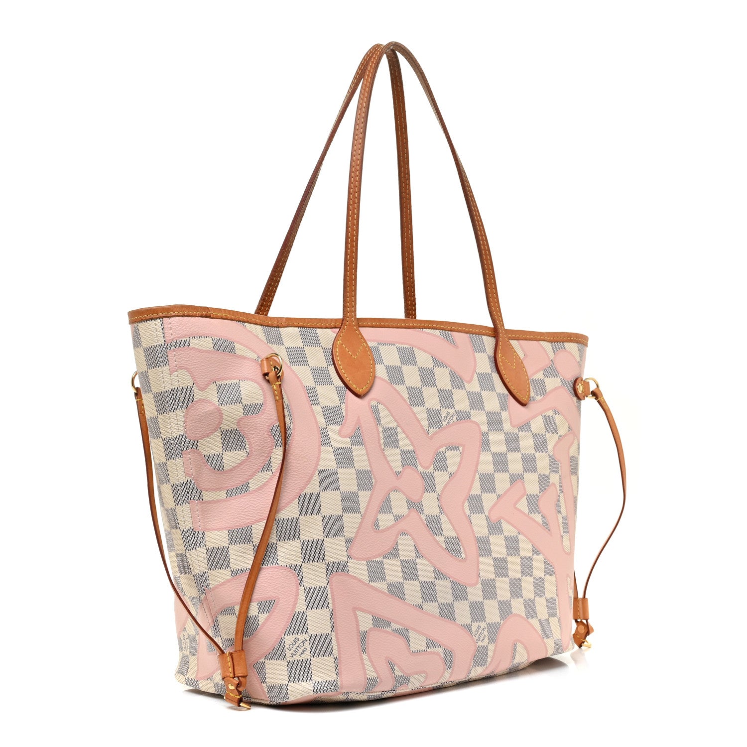 Louis Vuitton Damier Azur Tahitienne Neverfull MM 4 of 22