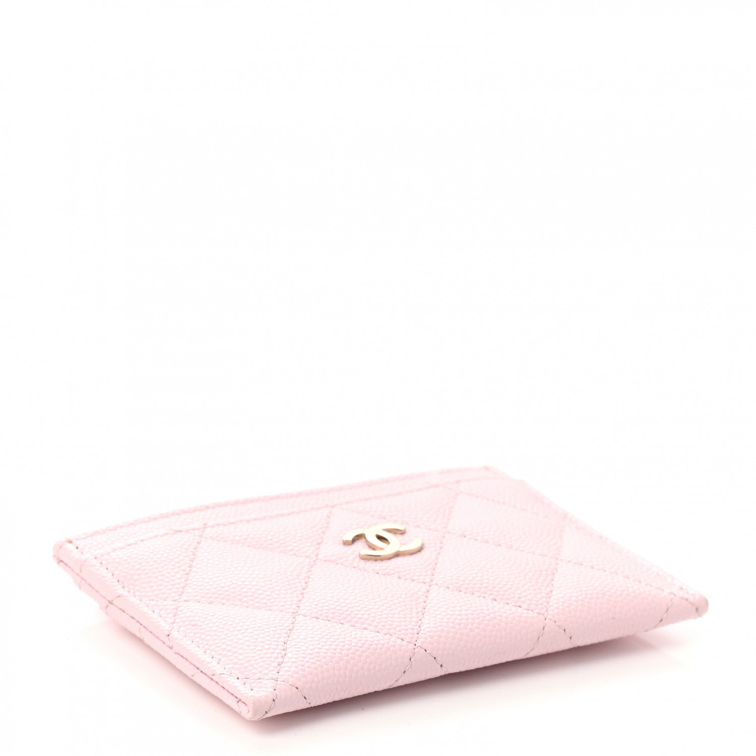 Chanel Caviar Quilted Card Holder Light Pink 4 of 10