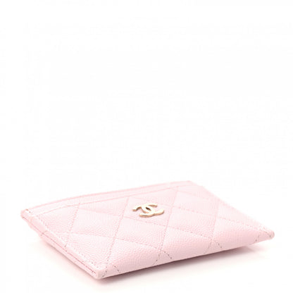 Chanel Caviar Quilted Card Holder Light Pink 4 of 10