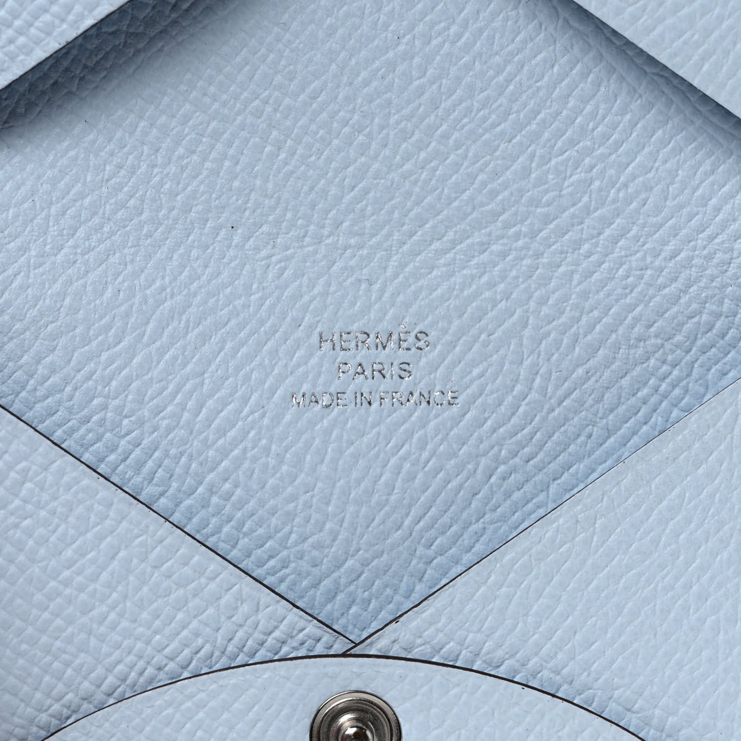 Epsom Calvi Card Case Bleu Brume